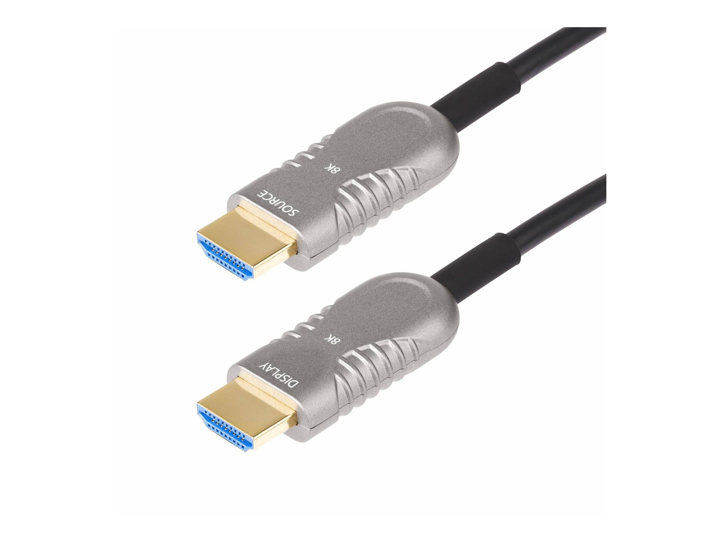 StarTech.com 50ft (15.2m) HDMI 2.1 Hybrid Active Optical Cable (AOC)