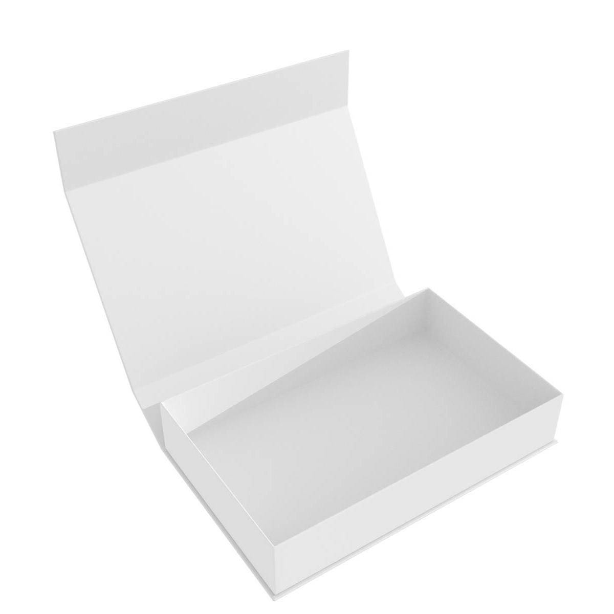 HSMB055W - Magnetbox weiß Half-Size 55 mm leer