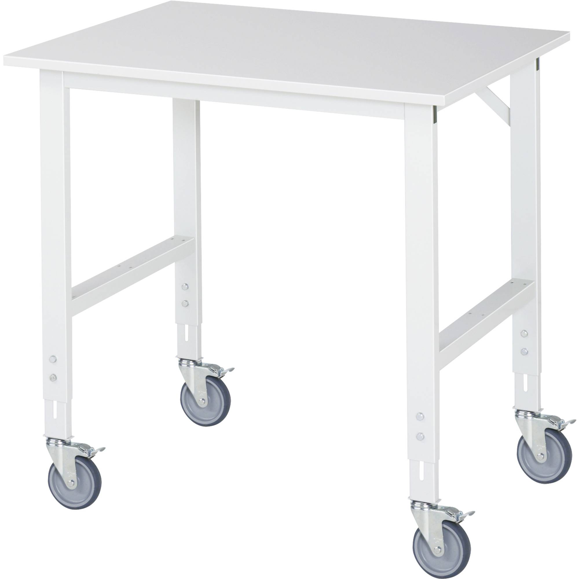 RAU Arbeitstisch 1000x800x910-1230 fahrbar M-Platte 22mm l.gr