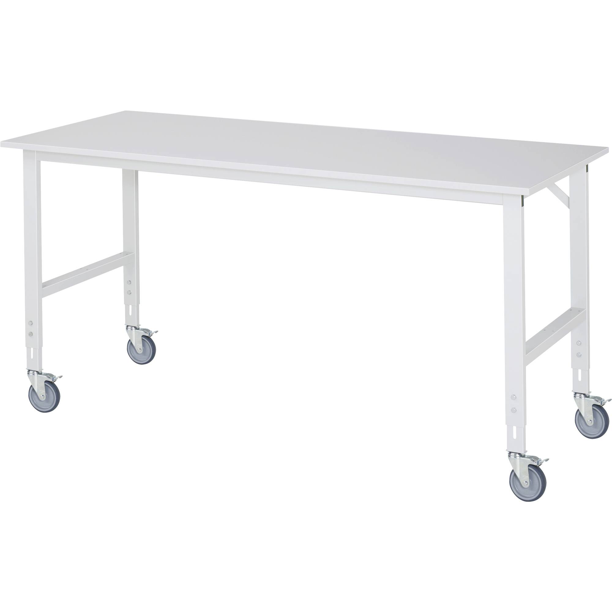 RAU Arbeitstisch 2000x800x910-1230 fahrbar M-Platte 22mm l.gr