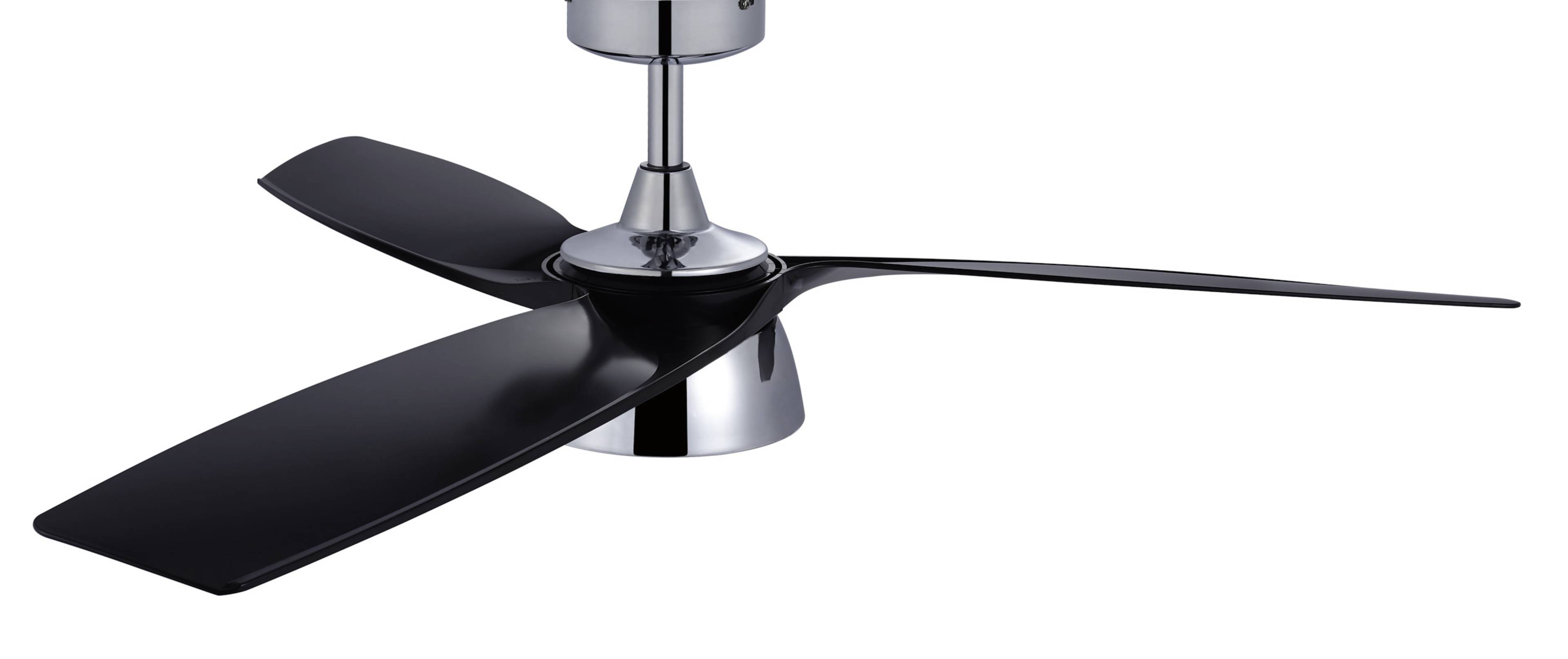 DC Deckenventilator Bronx Chrom mit LED & Fernbedienung