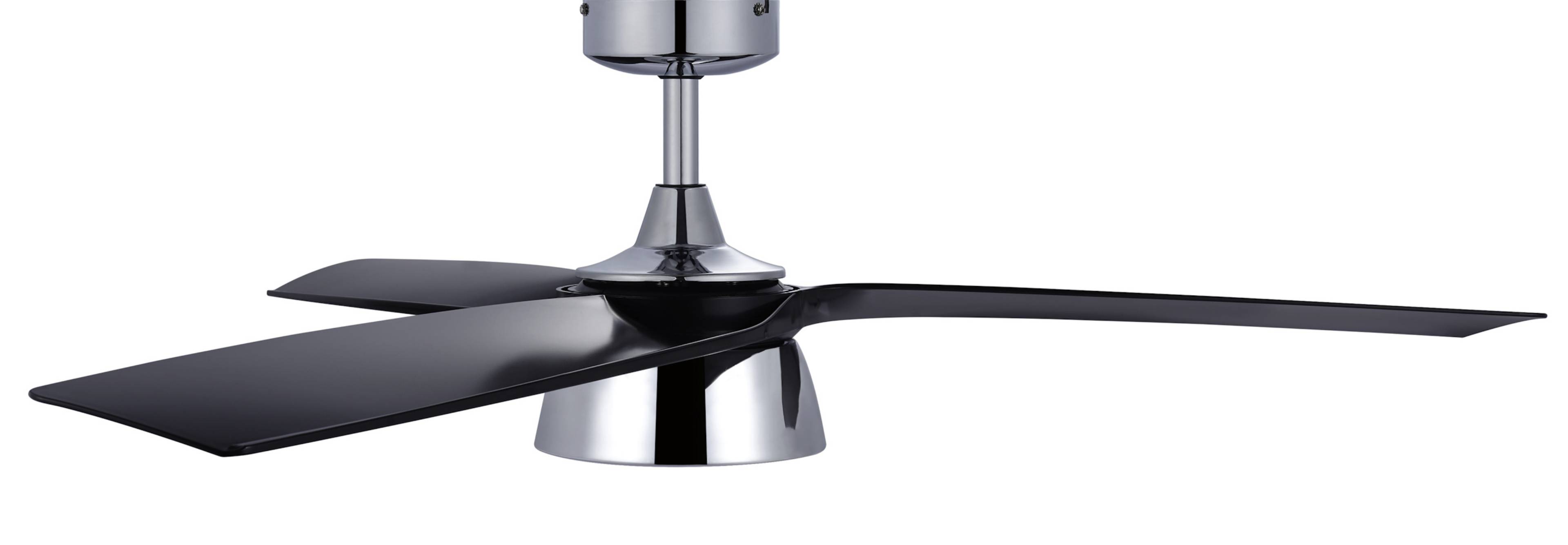 DC Deckenventilator Bronx Chrom mit LED & Fernbedienung