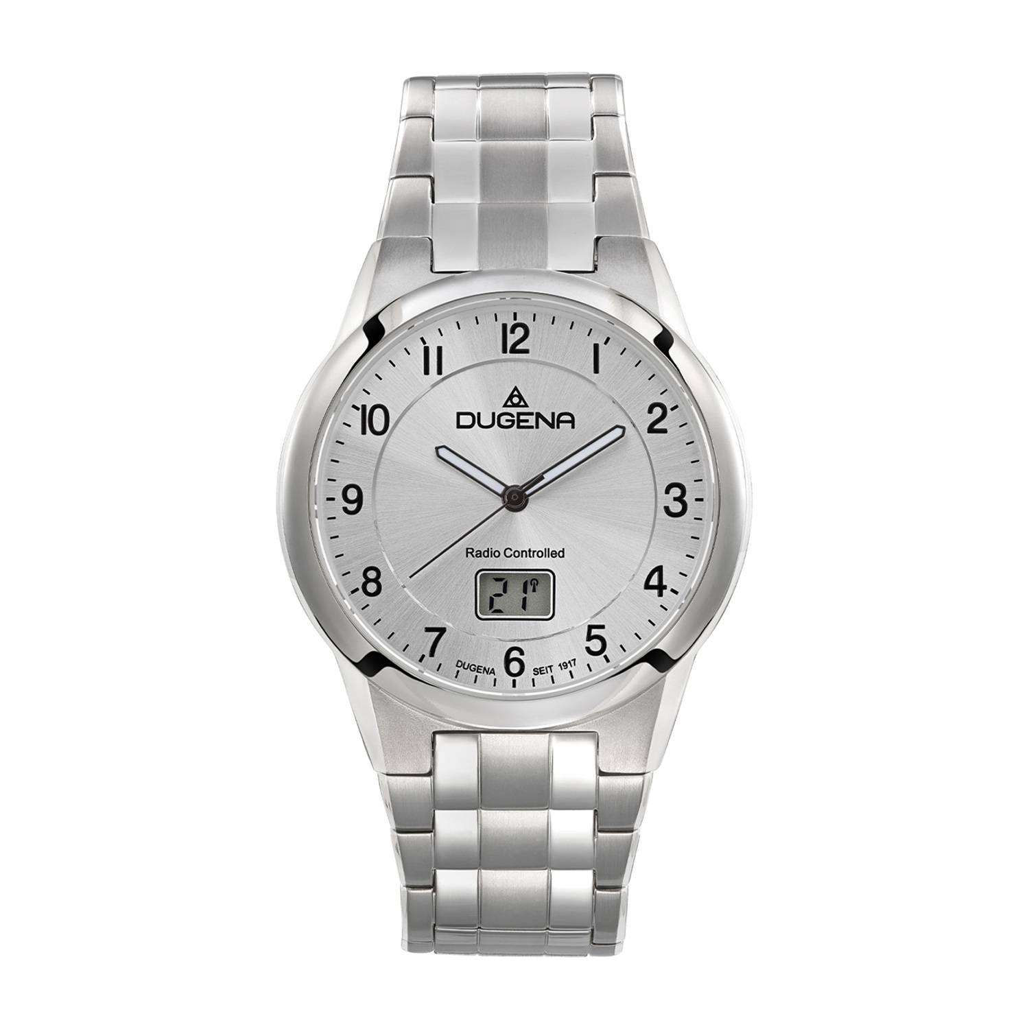 Dugena Gent Funk 4461127, für Herren, Titan, Mineralglas, wasserdicht, 5 bar