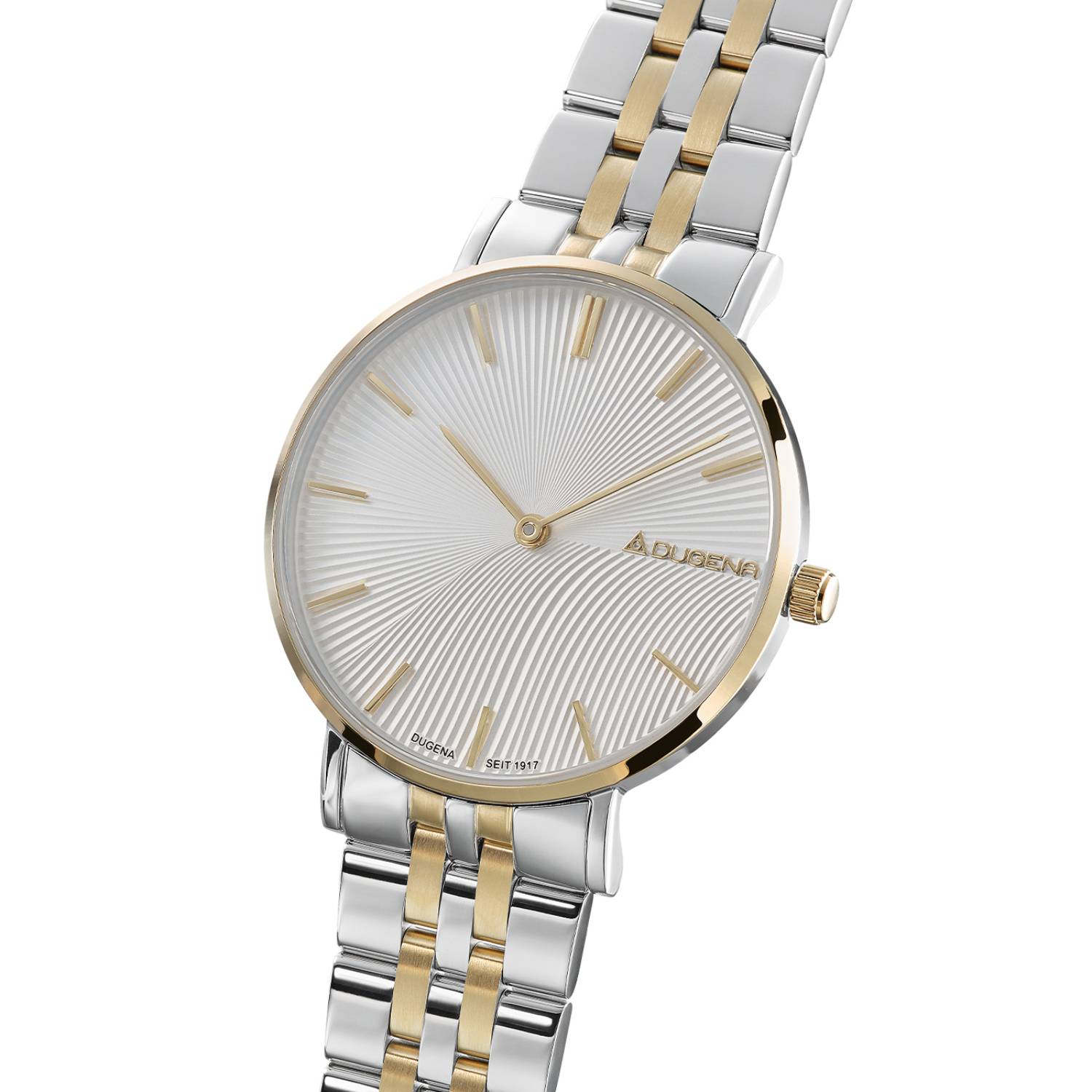 Dugena Linée, Quarz, für Damen, Edelstahl, Saphirglas, wasserdicht, 3 bar
