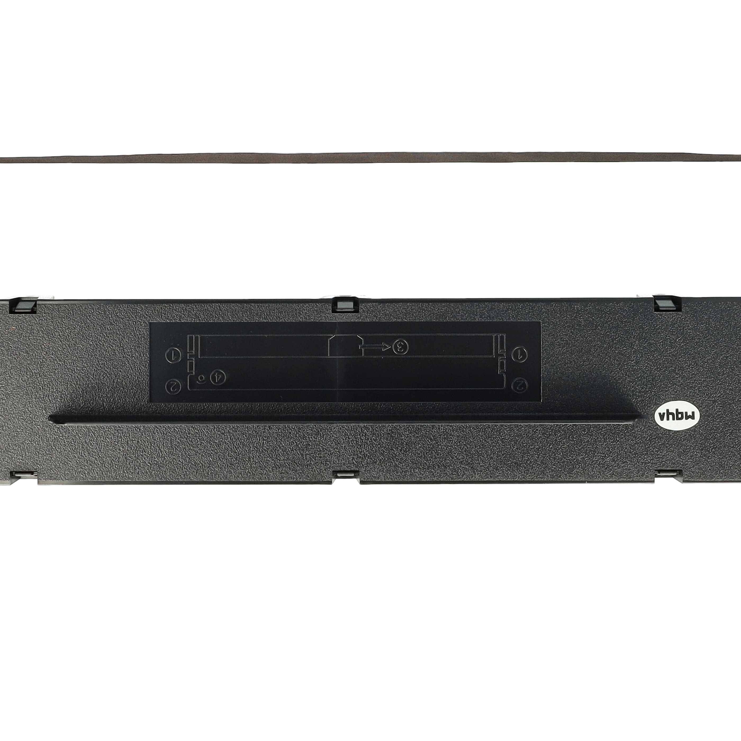 vhbw 5x Farbband Schriftband Ersatz für Tally 099061L | 099003L, 099004L für Nadeldrucker, Bondrucker - Schwarz