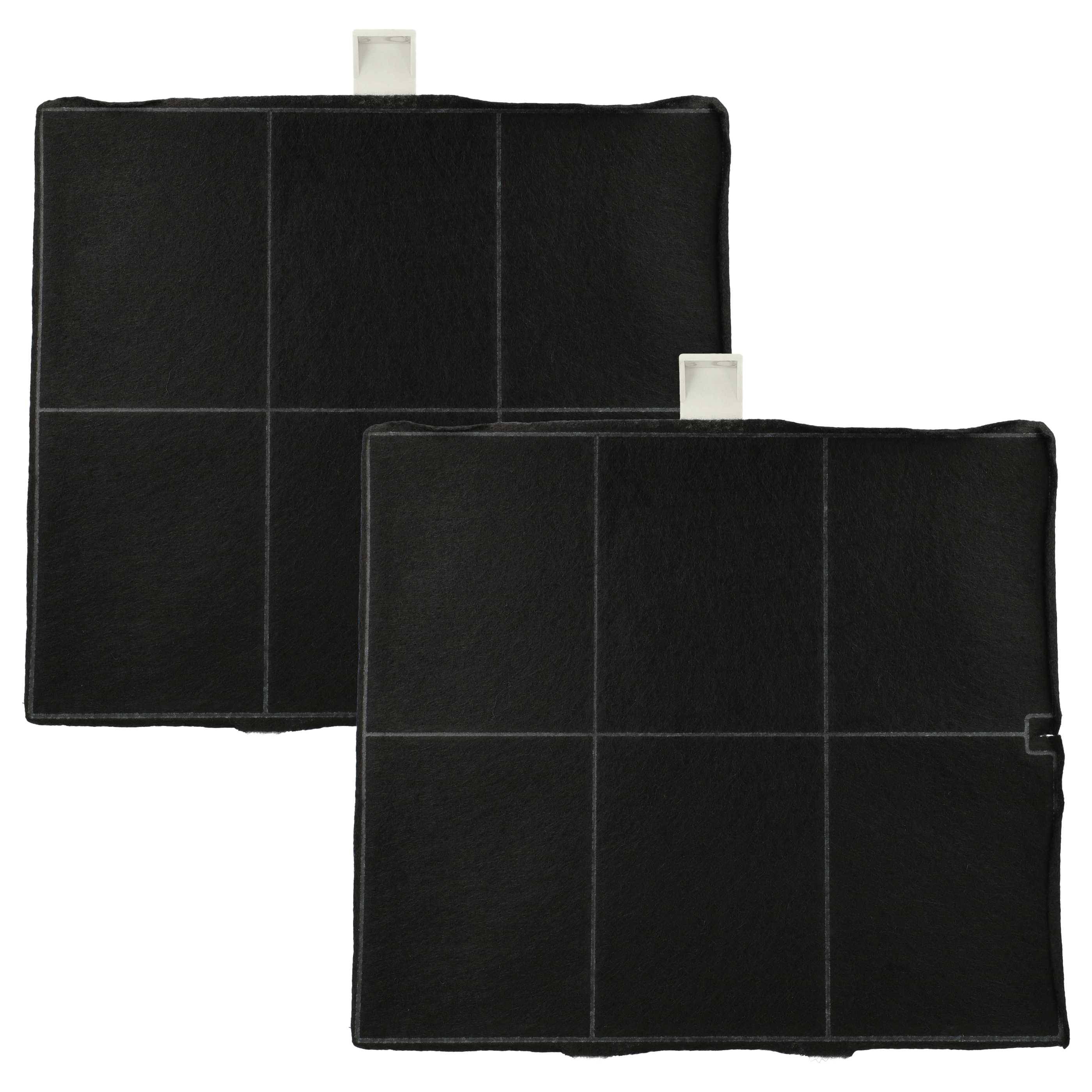 vhbw 2x Aktivkohlefilter kompatibel mit Balay 3BD873XP, 3BD891XP, 3BD892AP, 3BD892XP, 3BD893XP Dunstabzugshaube - 25,5 x 22,5 x 2,3 cm