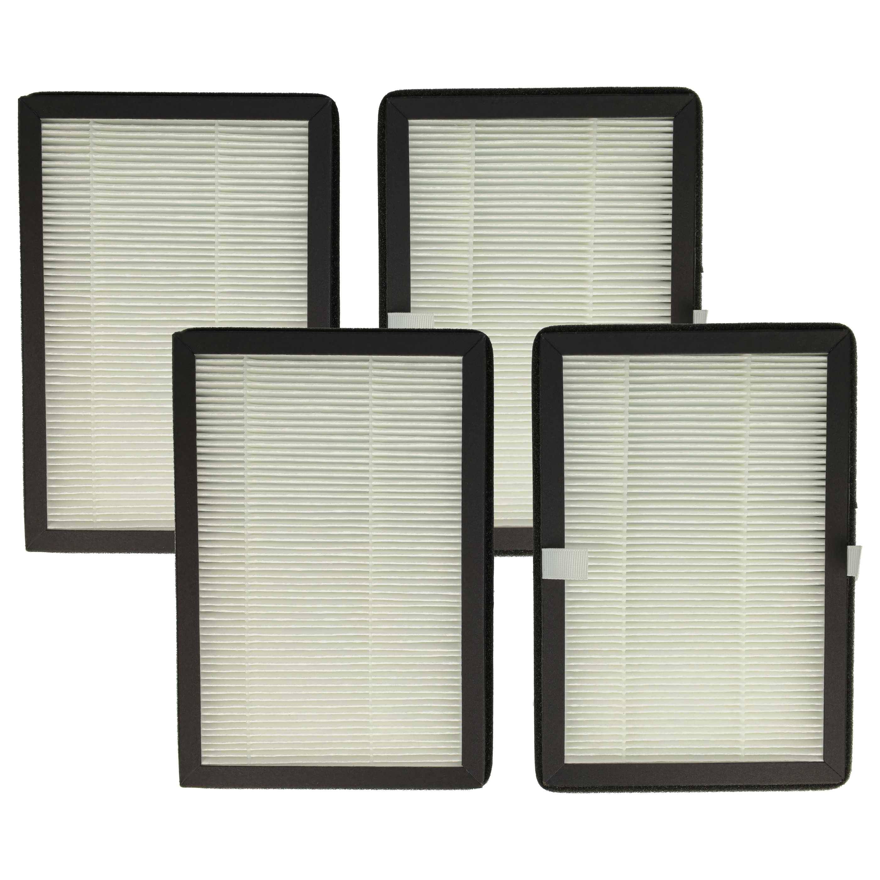 vhbw 4x Partikelfilter kompatibel mit Rowenta Eclipse QU5030 | QU5072, QU5060, QU5062 Luftreiniger, Lüfter