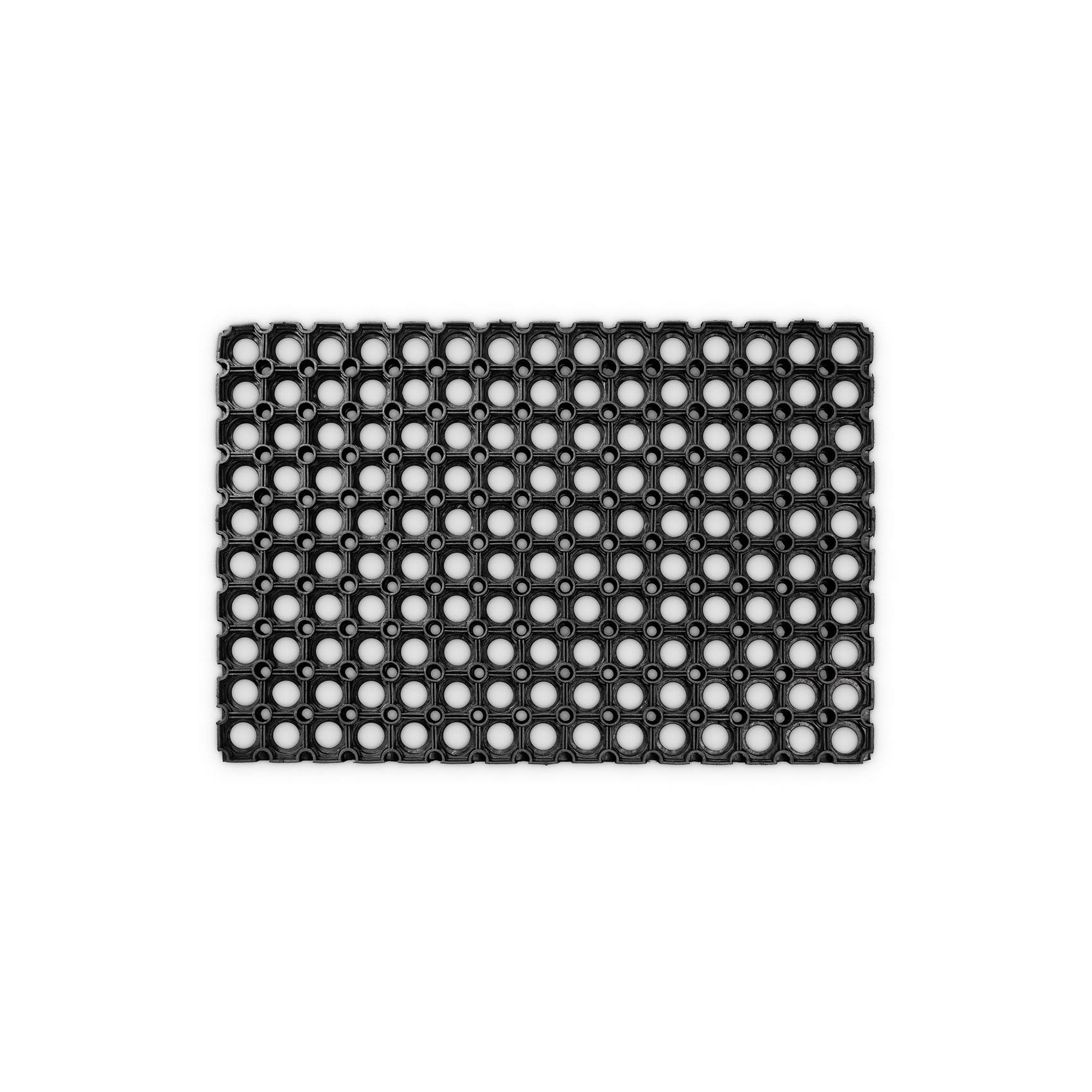 Ringgummimatte Fußabtreter Ringmatte Schwarz 40x60cm