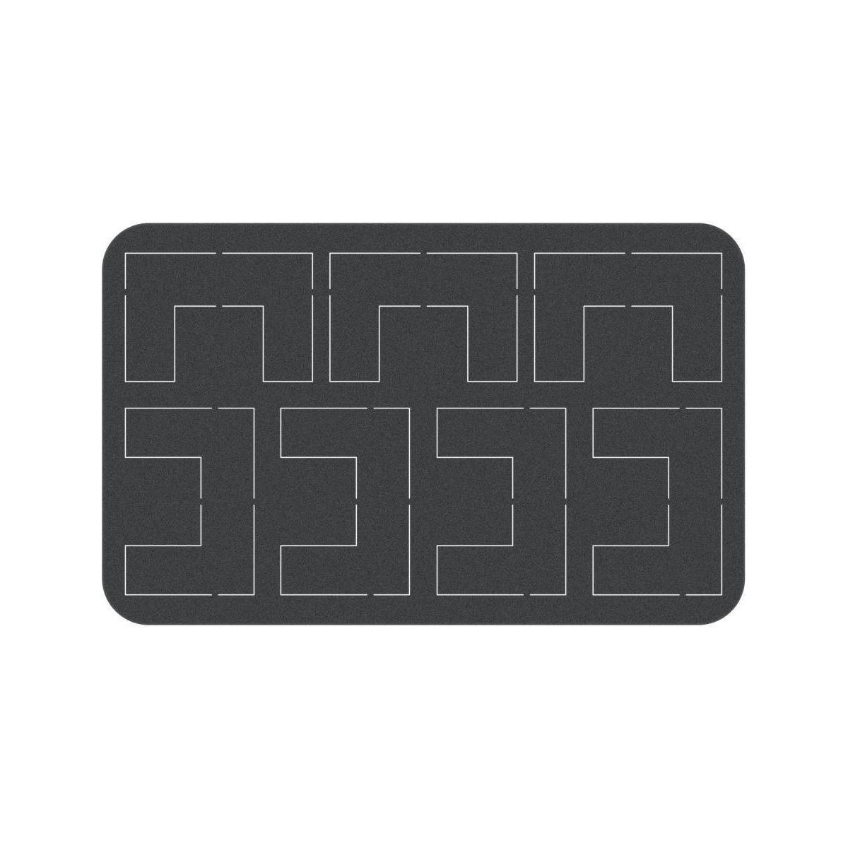 HSMEWS020 - 20 mm Half-Size Schaumstoffeinlage mit 7 Ausstanzungen