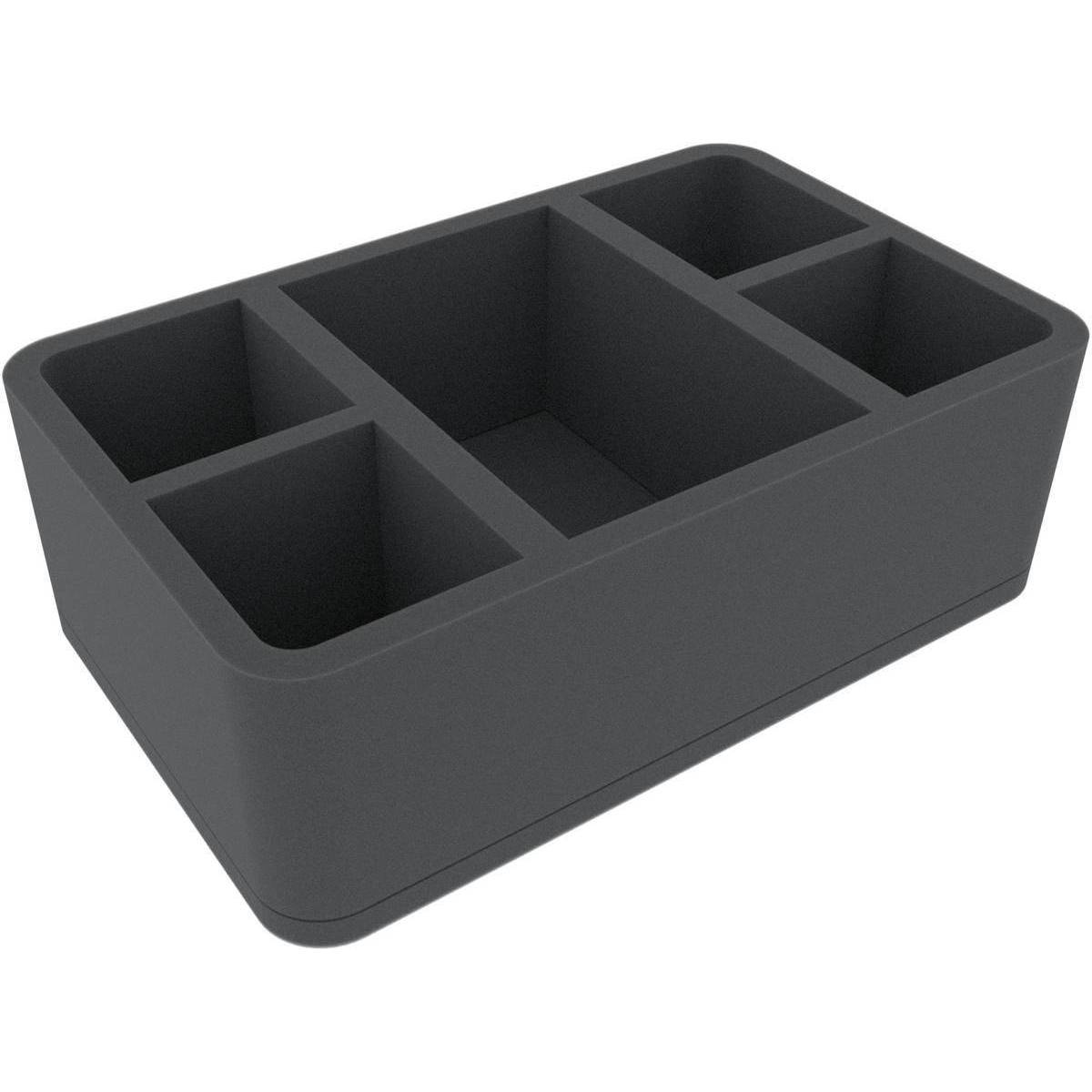 HSMEVL090BO - 90 mm Half-Size Schaumstoffeinlage mit 5 Fächern