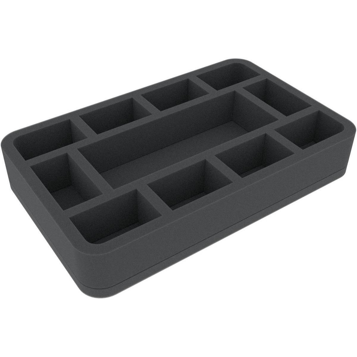 HSMEWX045BO - 45 mm Half-Size Schaumstoffeinlage mit 11 Fächern