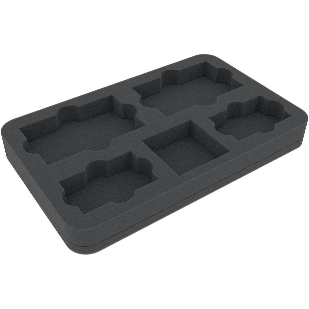 HSMEQB030BO - 30 mm Half-Size Schaumstoffeinlage mit 5 Fächern