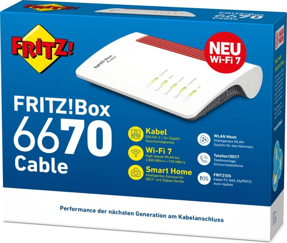 AVM WLAN Router FRITZ!Box 6670 Cable