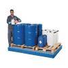 Bodenelement BK 22.15 - Polyethylen (PE) - 2200 x 1500 x 150 mm - mit verzinktem Gitterrost