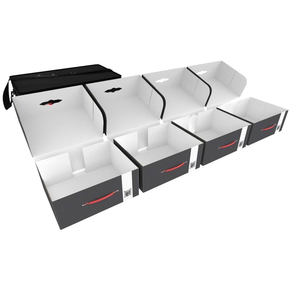 LBM10_TRA - Transporter + 4 Lagerboxen FSLB150 -leer- im Set