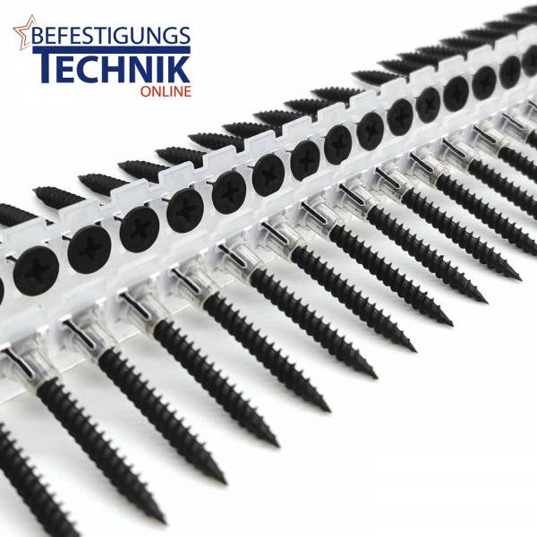 3,5x35mm Schnellbauschrauben Feingewinde Magazinschrauben Gipskartonschrauben gegurtet 1M