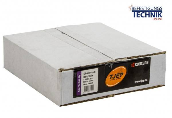 34° Ankernägel 4,0x50mm Ring verzinkt plastgebunden für Tjep Ankernagler KA4060 KA2 1,2M