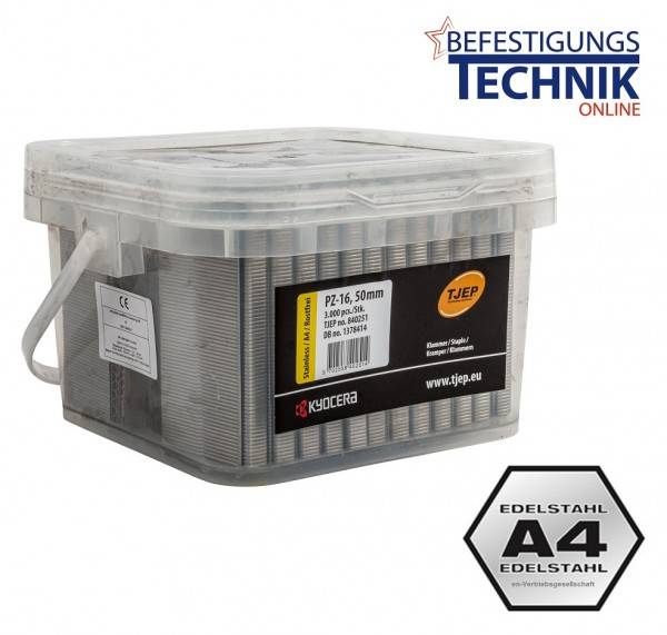 Klammern Z 50 CRFHA 50mm rostfrei A4 Prebena Z50CRFHA Haubold KG 750 Tjep PZ-16 Würth WKG KL-57 3M