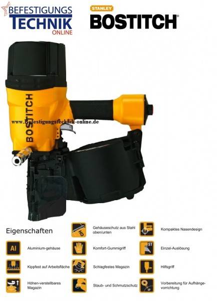 Bostitch Druckluft Coilnagler N512C-2-E 100-130mm für 16° Coilnägel BeA Paslode