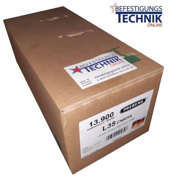 Prebena Klammern L 35mm CNK verzinkt 4C-L50 G5562 Bostitch S5 Senco N Würth 155 BEA KL-26 13,9M