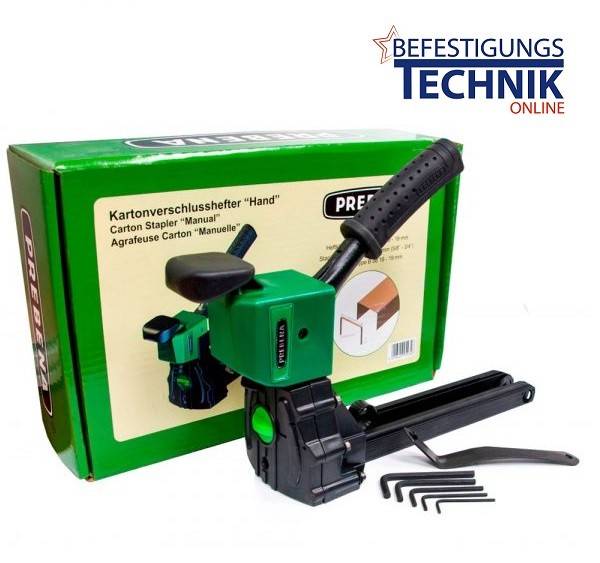 Prebena KTVH-R19H 15-19mm Hand Karton Verschlusshefter für Klammer R Haubold 561 KL-40