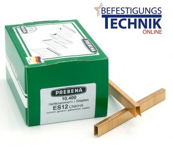 10400 Heftklammern Prebena ES12CNKHA verzinkt für 2XR-ES40 2P-ES40SDS KL-17 10,4M