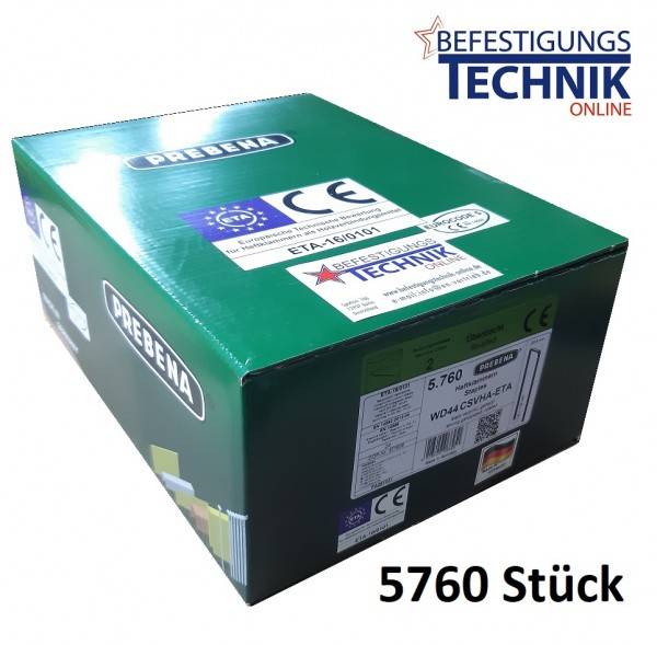 Prebena Klammern WD-44CSV 44mm verzinkt 4C-WD75 Makita AT2550A Haubold BK 2532 PN 2550 KL-54 5,76M P