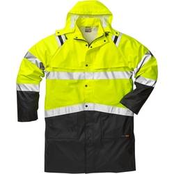 HI-VIS Regenmantel Gr. S Warnschutz gelb/schwarz, 100% Polyester ca. 170 g/m²