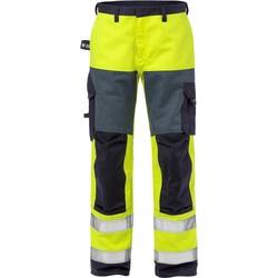 Flame HI-VIS Bundhose 125940-171 Gr. C46 gelb/marine, 75% BW/24% Poly/1% Karbon