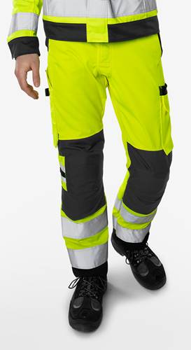 Fristads High Vis Green Hose Kl. 2 2651 GPLU - Warnschutz-Rot/Schwarz/D92 131982-396-D92