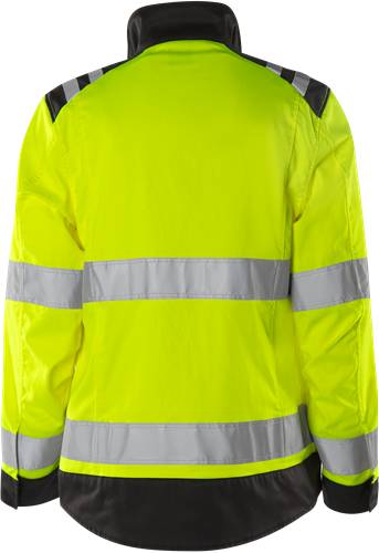 Fristads High Vis Green Jacke Damen Kl. 3 4068 GPLU - Warnschutz-Gelb/Schwarz/2XL 131984-196-2XL