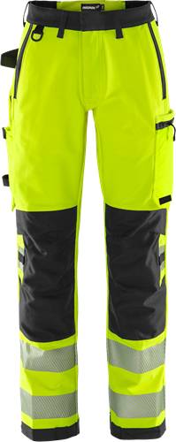 Fristads High Vis Green Stretchhose Damen Kl. 2 2665 GSTP - Warnschutz-Gelb/Schwarz/48 134241-196-48