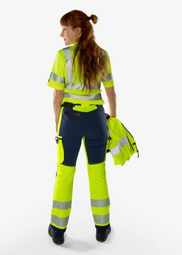 Fristads High Vis Green Stretchhose Damen Kl. 2 2665 GSTP - Warnschutz-Gelb/Schwarz/46 134241-196-46