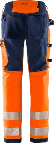 Fristads High Vis Green Stretchhose Damen Kl. 2 2665 GSTP - Warnschutz-Orange/Marine/38 134241-271-38