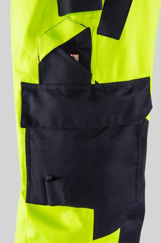 Fristads Flamestat High Vis Airtech® Hose Kl.2 2525 ATHR - Warnschutz-Gelb/Marine/L 134415-171-L