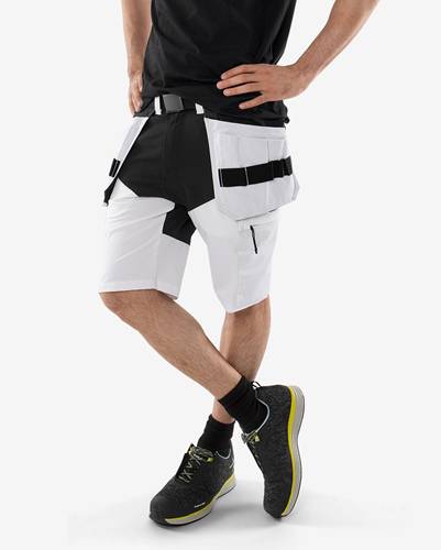 Fristads Handwerker-Stretch-Shorts 2762 LWS - Weiß/Schwarz/C54 300109-969-C54
