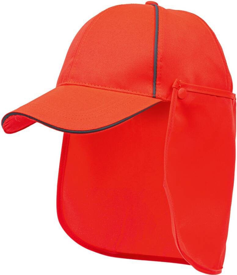 UV-Cap mit Nackenschutz 73797310 Größe Uni Farbe warnorange