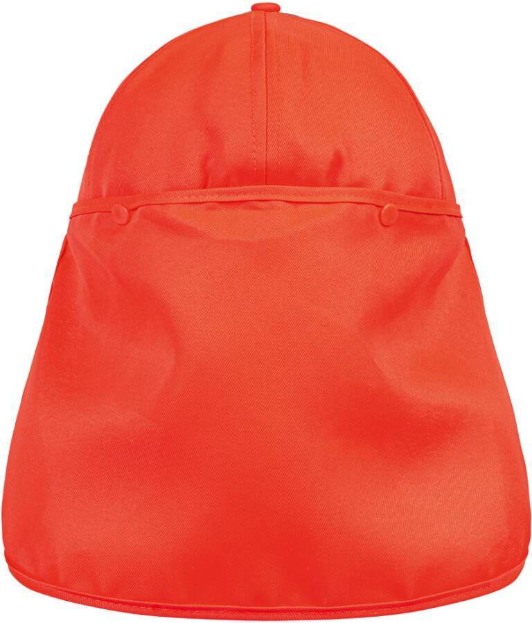 UV-Cap mit Nackenschutz 73797310 Größe Uni Farbe warnorange