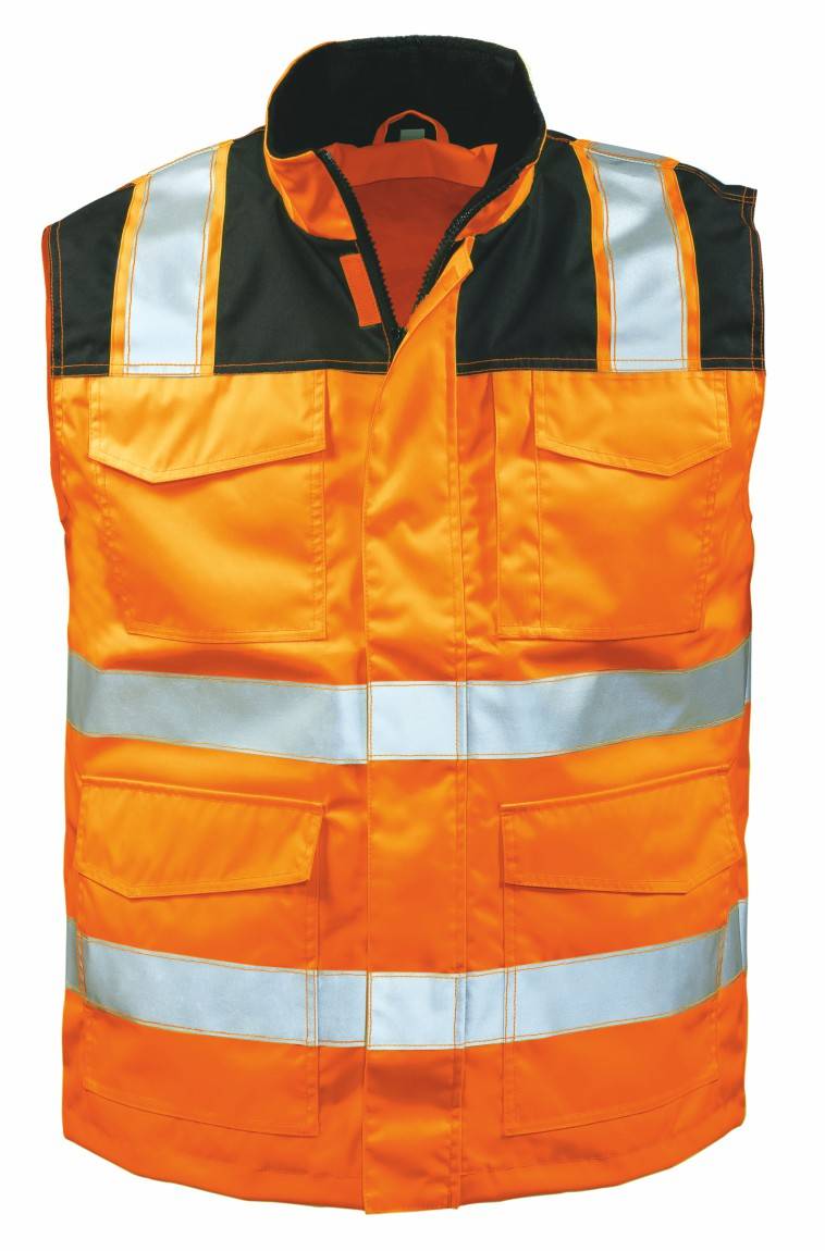 MIRKO Warnschutzweste Orange/Schwarz ELYSEE®, EN ISO 20471/2, Gr.XXXXL(70/72)