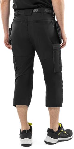 Fristads Handwerker 3/4-Stretch-Hose 2600 GLWS - Schwarz/C48 300516-940-C48