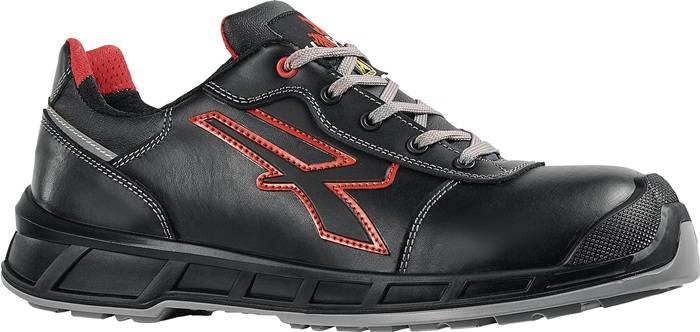 U.POWER RK20094-40 Sicherheitshalbschuh Billie Größe 40 W. 11 schwarz/rot Glatt
