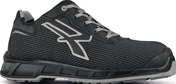 U.POWER RK20104-42 Sicherheitshalbschuh Jackson Größe 42 W. 11 schwarz/grau Put