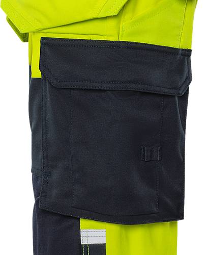 Fristads Flamestat High Vis Handwerker Stretch Hose Kl. 2 Damen 2164 ATHF - Warnschutz-Gelb/Marine/44 300374-171-44