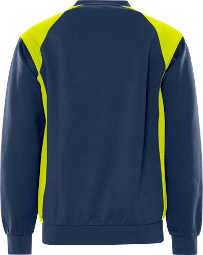 Fristads Sweatshirt 7148 GSM - Marine/Gelb/3XL 300510-556-3XL
