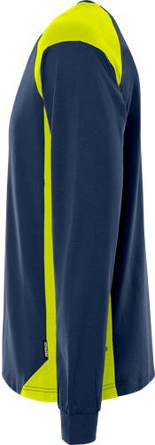 Fristads Langarm-T-Shirt 7071 GTM - Marine/Gelb/2XL 301171-556-2XL