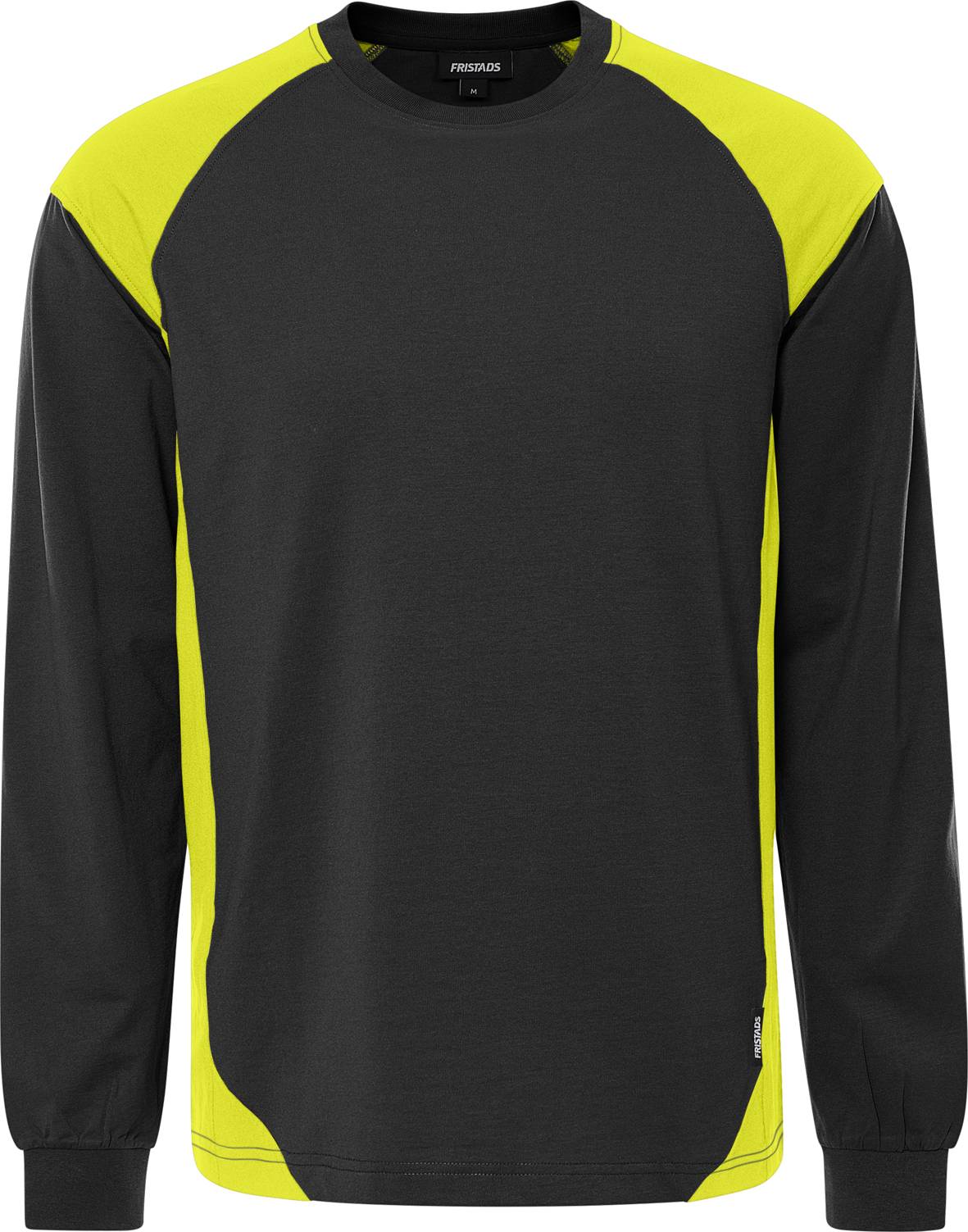 FRISTADS 301171-982 Schweres Langarm-T-Shirt 7071 GTM Gr.M Schwarz/Gelb