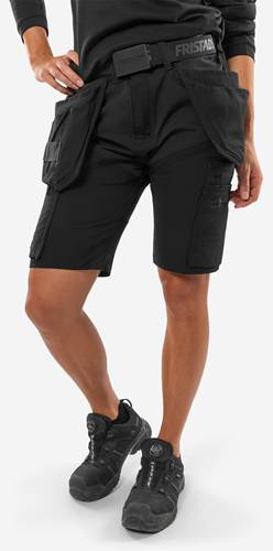 Fristads Handwerker Stretch-Shorts Damen 2601 GLWS - Schwarz/34 301287-940-34