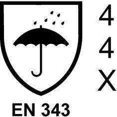 Regenschirm in einem Schild mit „4 4 X