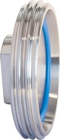 Milchrohrverschraubung Endstopfen VA (1.4301) 32 Nenn-Gr.58x1/6 Zoll TEGUMA