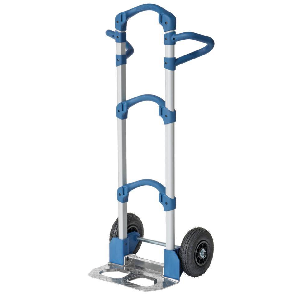 fetra® Alu-Kompaktkarre Wuppi, blau, Aluminium, 570x445x1250mm, 6,7kg